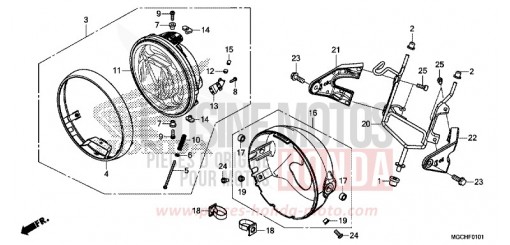 PROJECTEUR (CB1100CA/CAD/NA/NAD) CB1100NAH de 2017